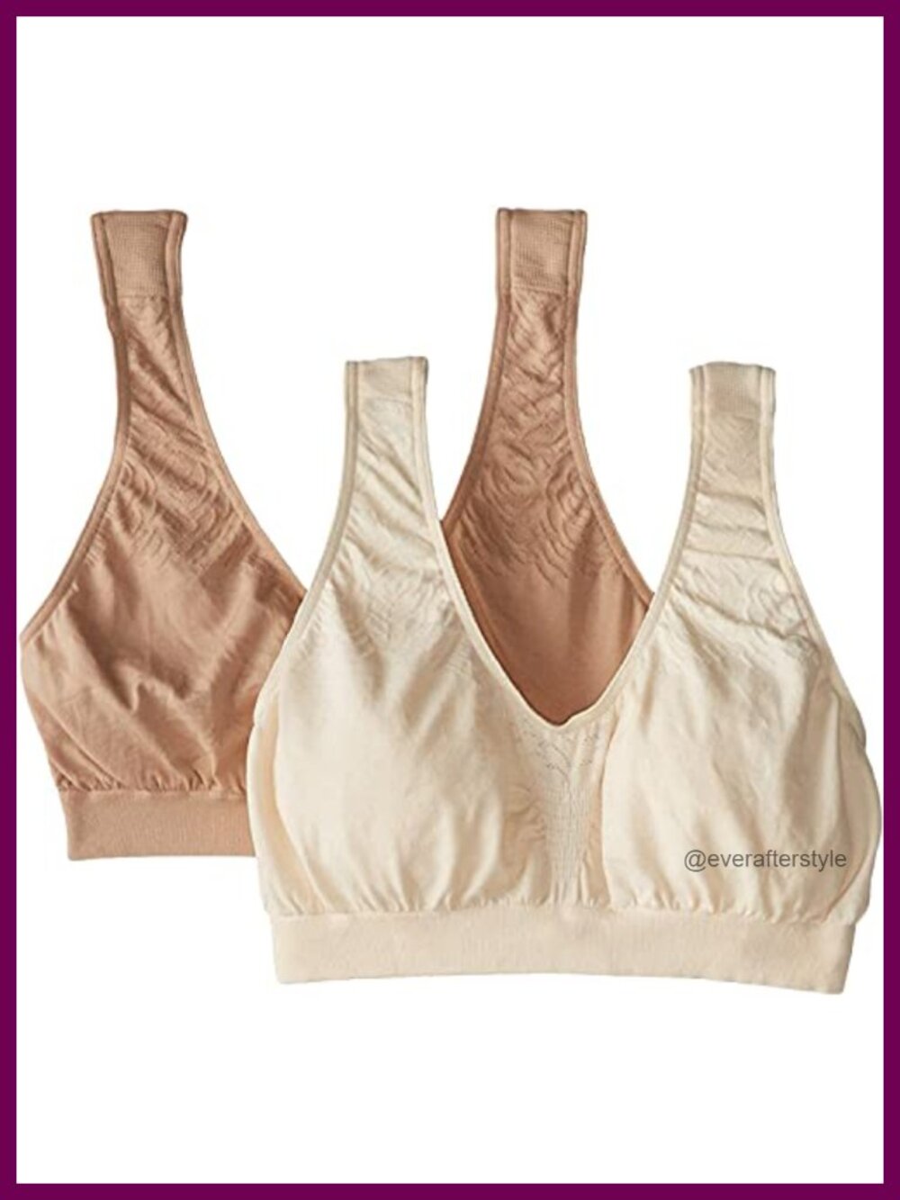 Bali Seamless Microfiber Bralette Wire Free Pullover Bra Moisture Wicking